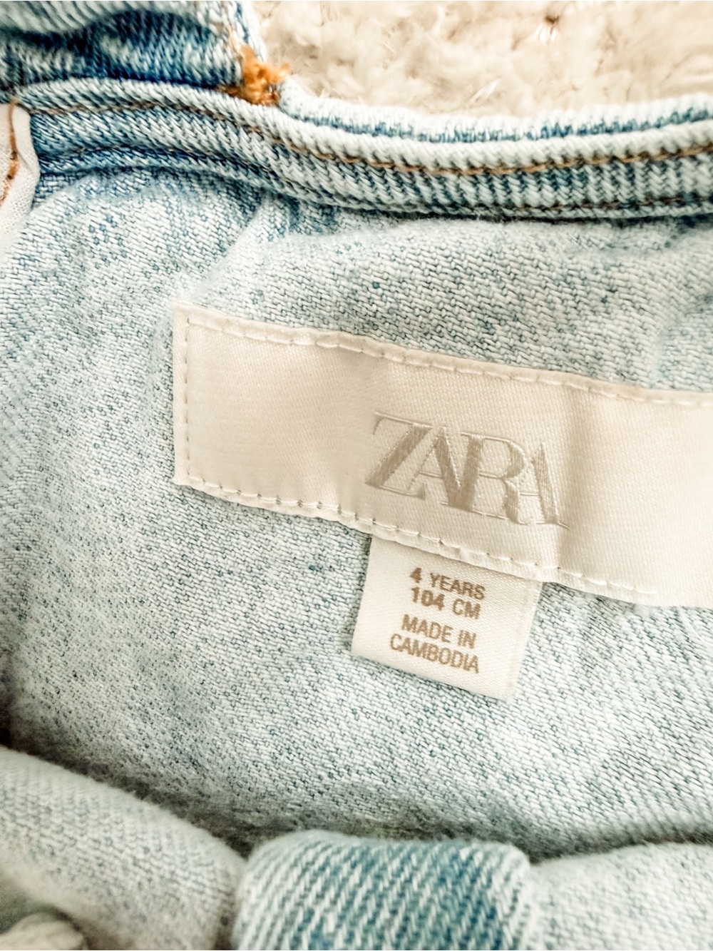 Zara Toddler Girl’s Two-Piece Denim Set - Size 4T - Picture 4 of 7